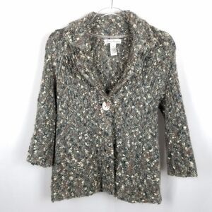 Marisa Christina Nubby Part Alpaca/Mohair Grannycore Sweater Size: M